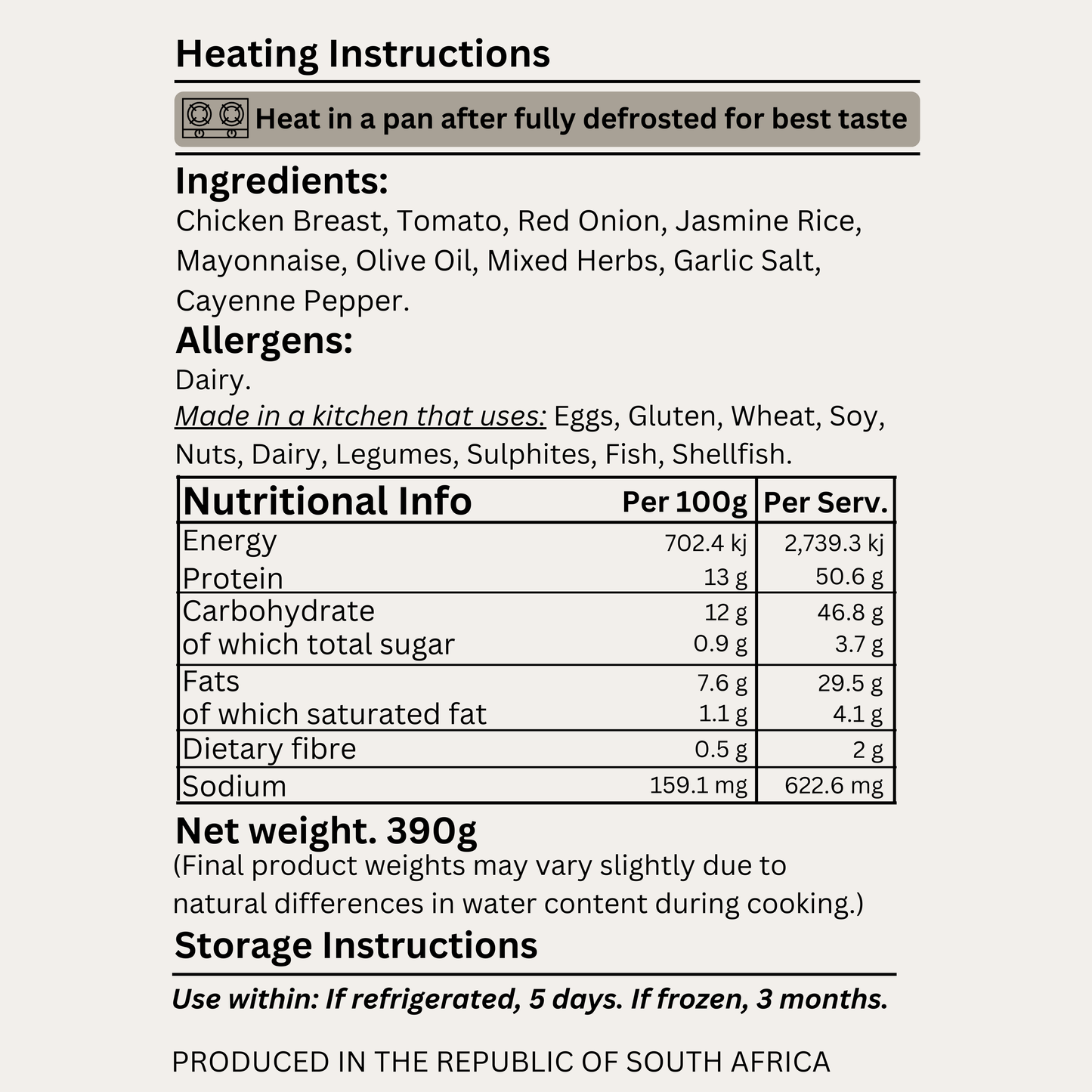 Macro&Micro High Protein, Chicken Salad Pre Made Meal Ingredients