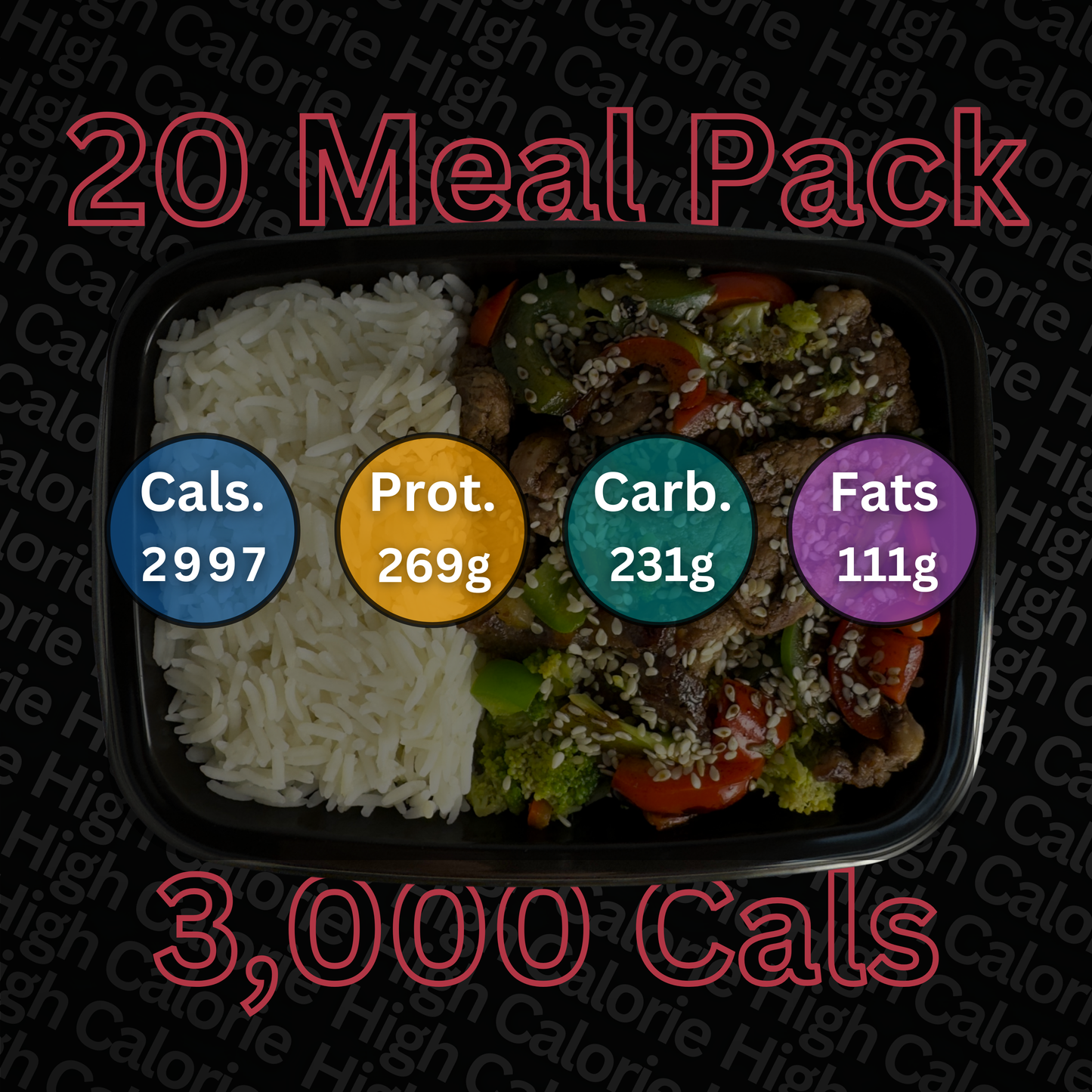 Macro&Micro, 20 Meal Pack 3,000 Calories. Meal Prep Cape Town.