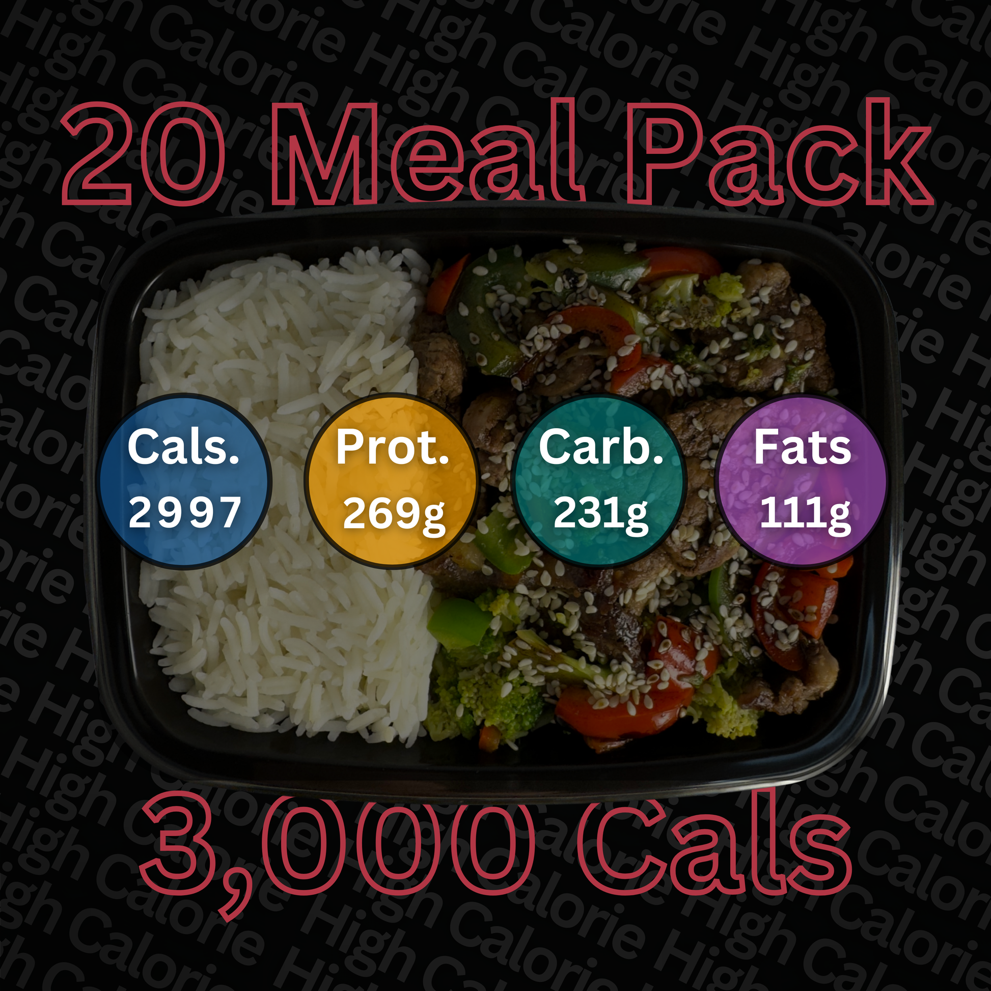 Macro&Micro, 20 Meal Pack 3,000 Calories. Meal Prep Cape Town.