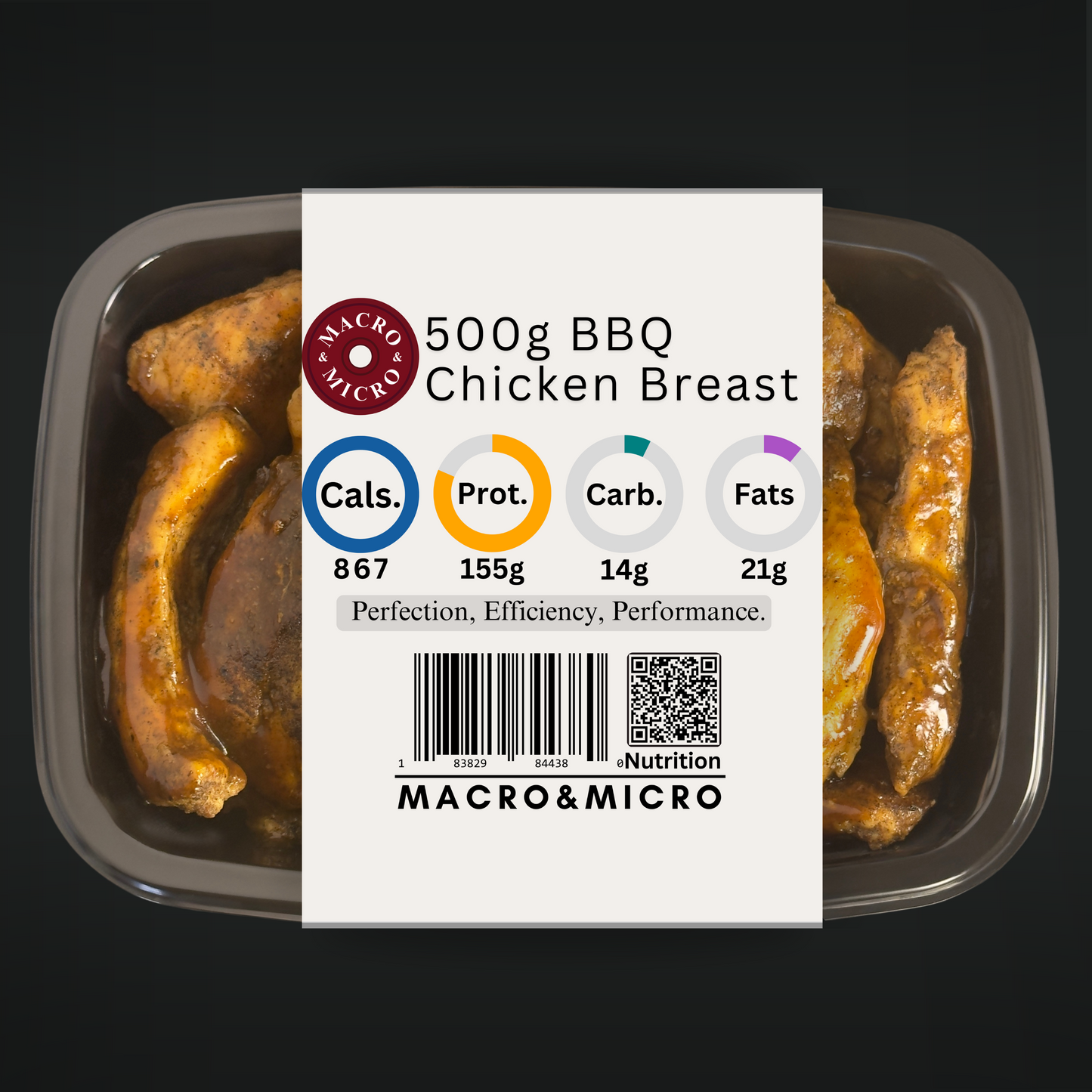 Macro&Micro 500 grams BBQ Chicken Breast Precooked 