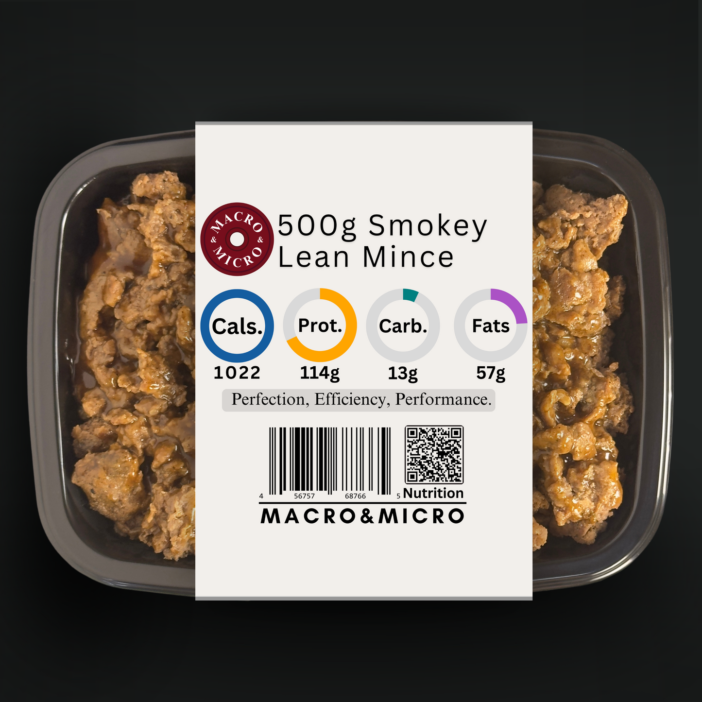 Macro&Micro 500 rams Smokey Lean Mince Precooked