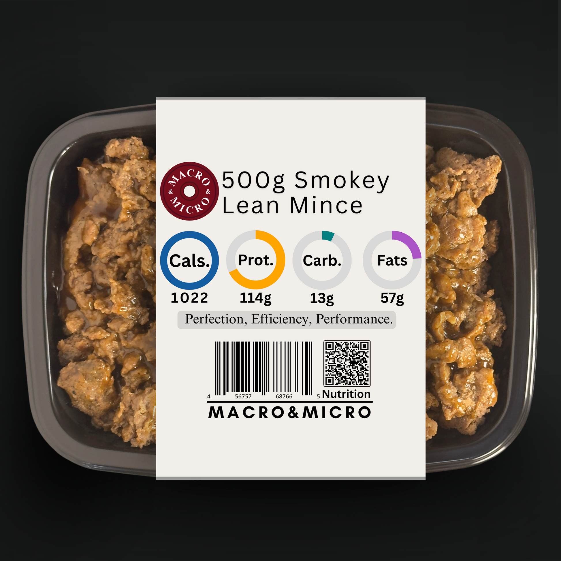 Macro&Micro 500 rams Smokey Lean Mince Precooked