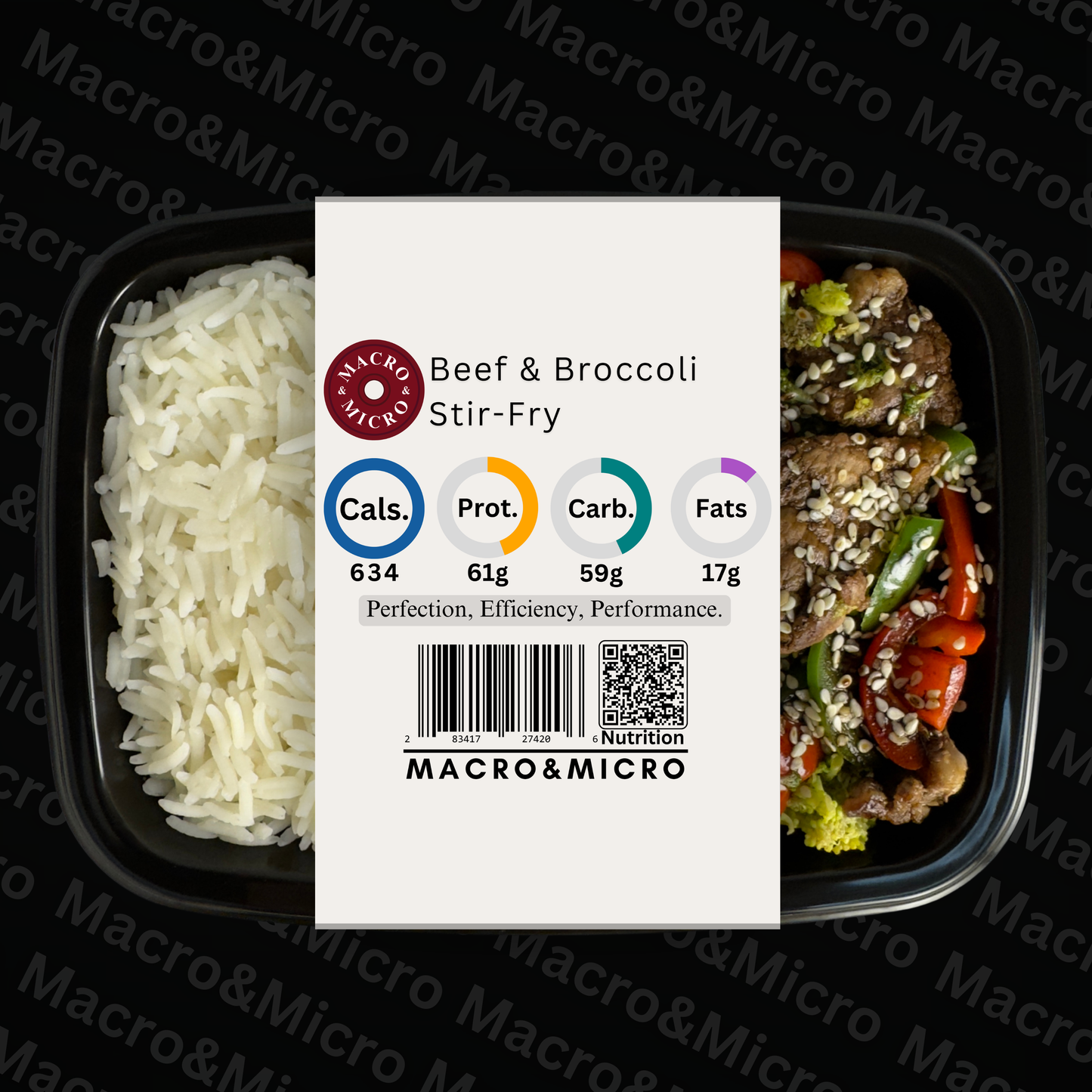 Macro&Micro High Protein Meal Prep Cape Town Beef & Broccoli Stir-Fry.