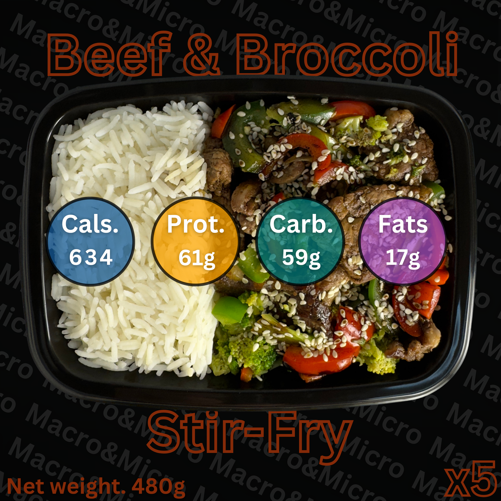 Macro&Micro High Protein Pre Made Meal Cape Town: Beef & Broccoli Stir-Fry