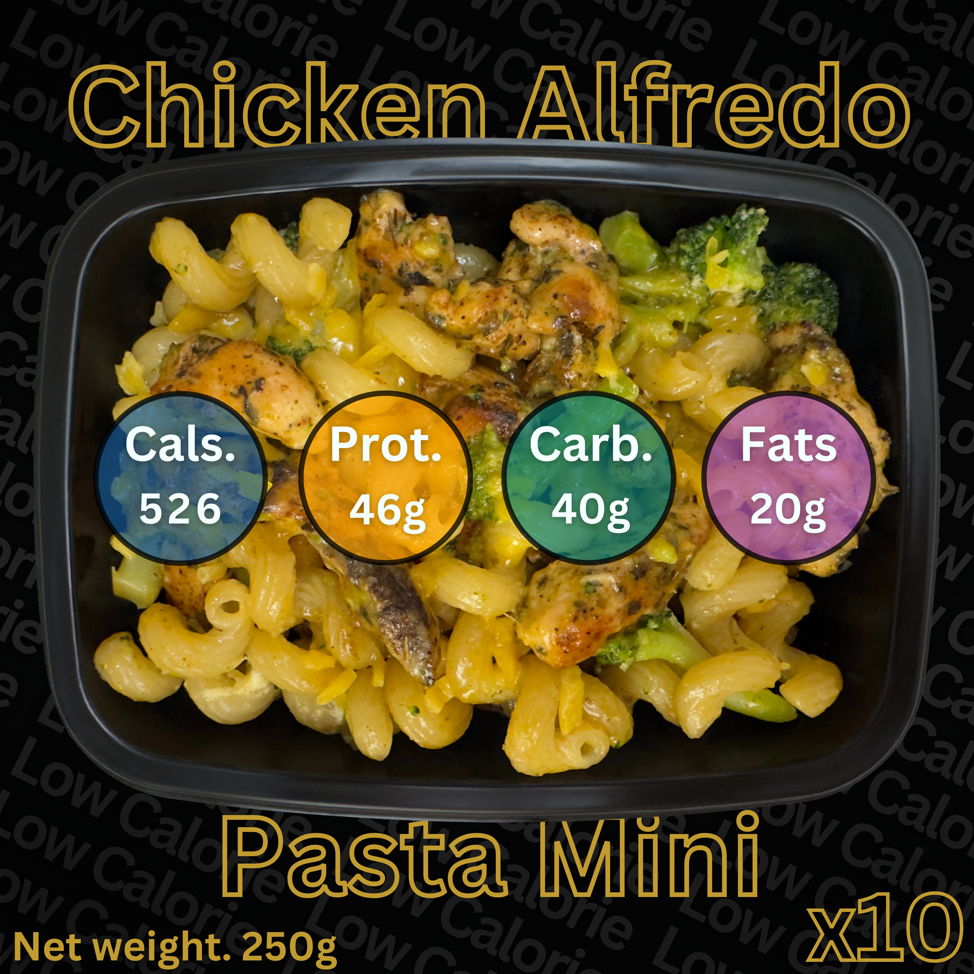 Macro&Micro Low Calorie Chicken Alfredo Pasta Mini. Ready Made Meals Capetown
