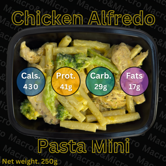 Macro&Micro High Protein Meal Prep Cape Town Chicken Alfredo Pasta Mini.