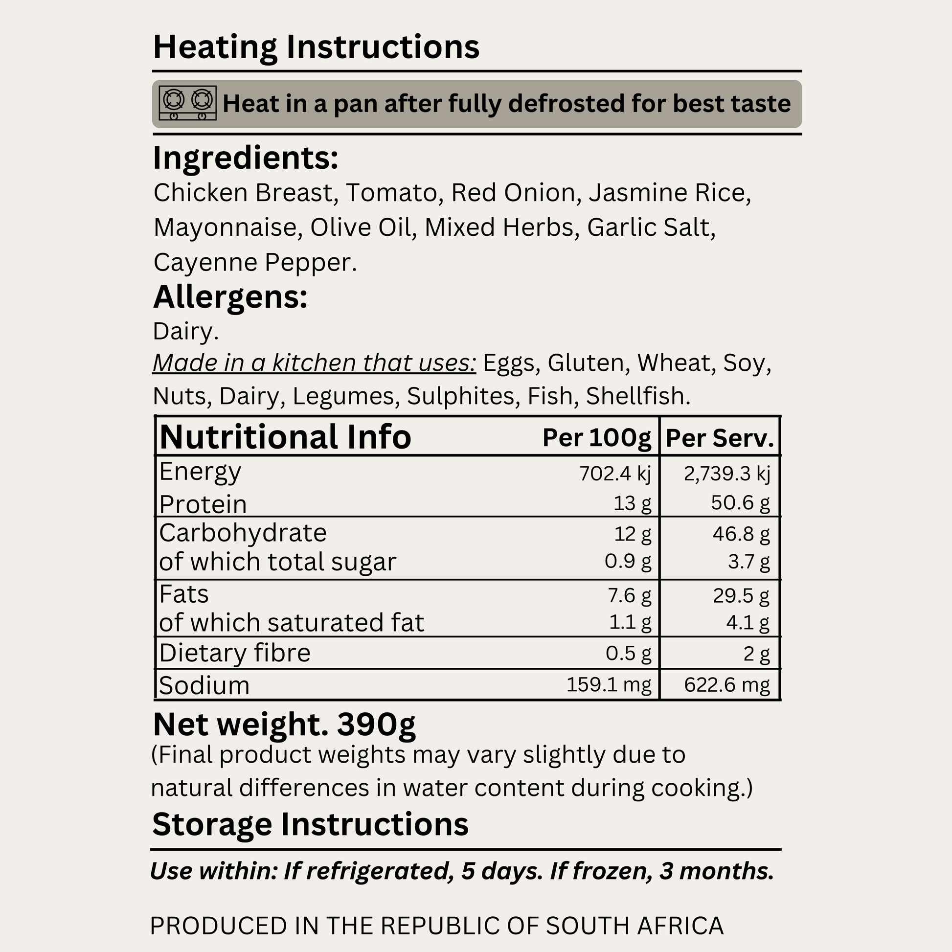 Macro&Micro High Protein, Chicken Salad Pre Made Meal Ingredients