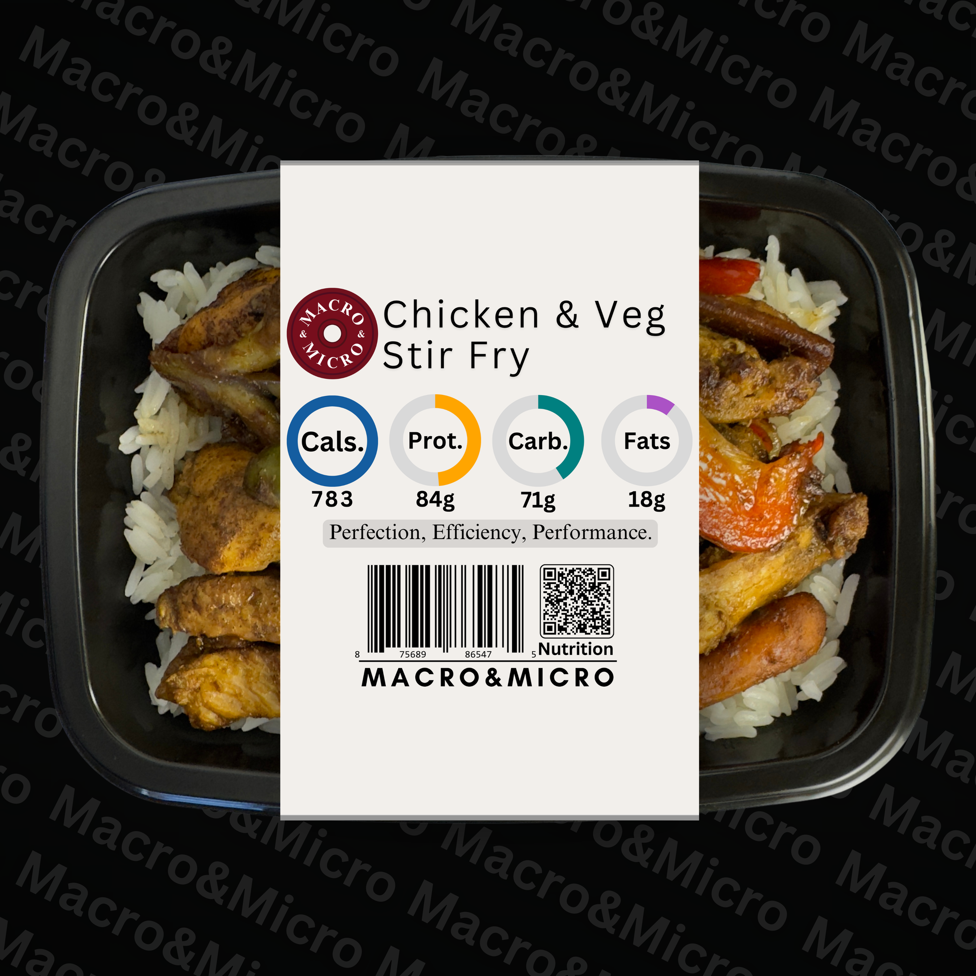 Macro&Micro High Protein Meal Prep Cape Town Chicken & Veg Stir Fry.