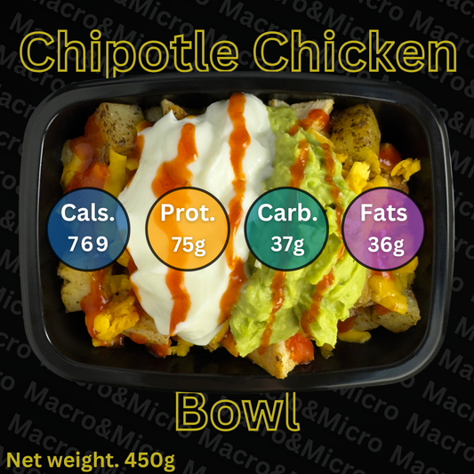 Macro&Micro High Protein Meal Prep Cape Town Chipotle Chicken Bowl.