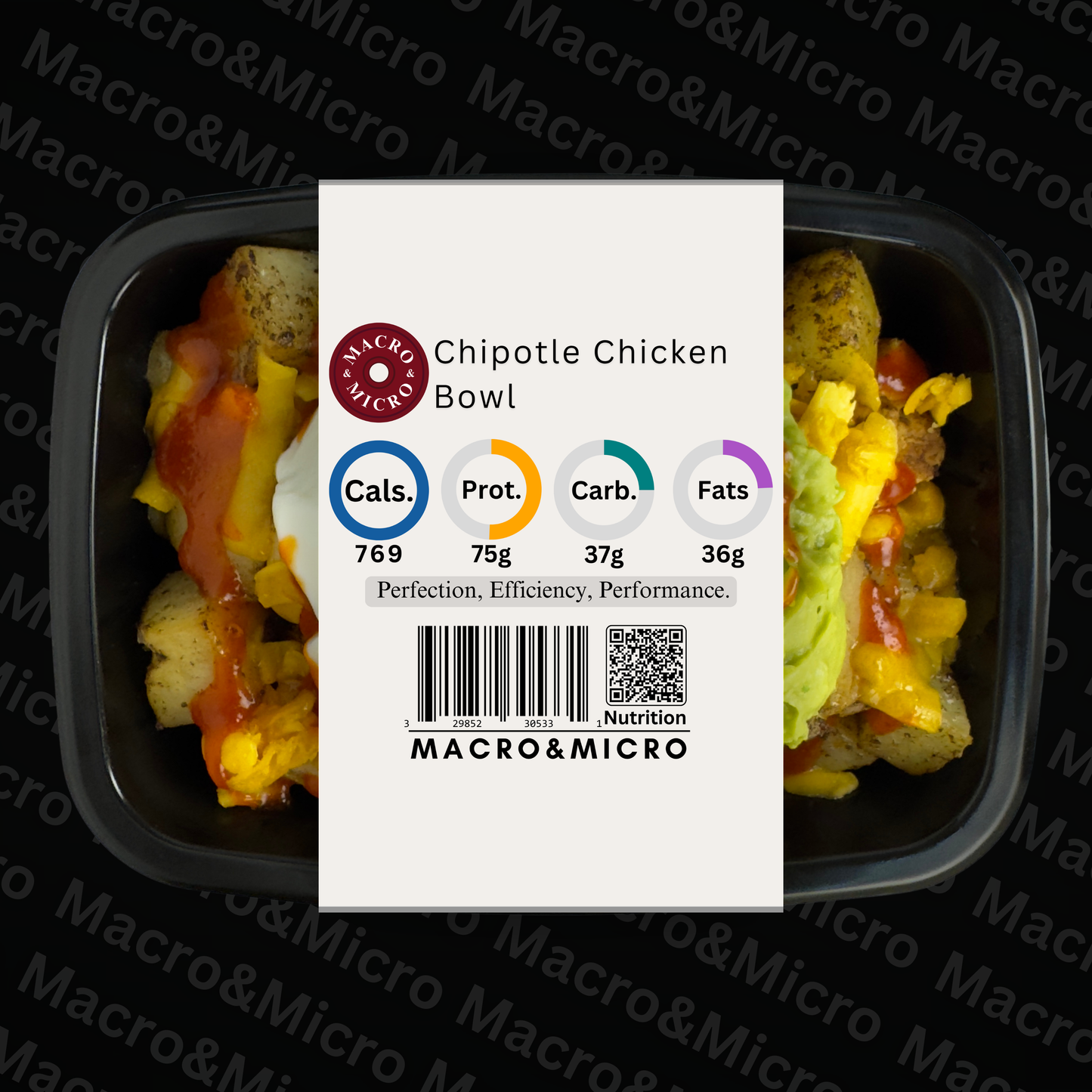 Macro&Micro High Protein Meal Prep Cape Town Chipotle Chicken Bowl.