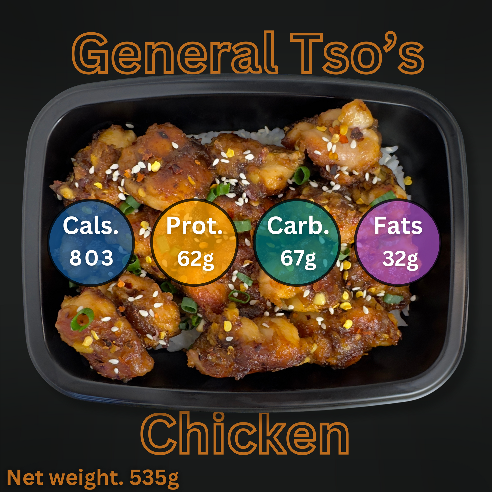 Macro&Micro High Protein General Tso's Chicken Pre Made Meal