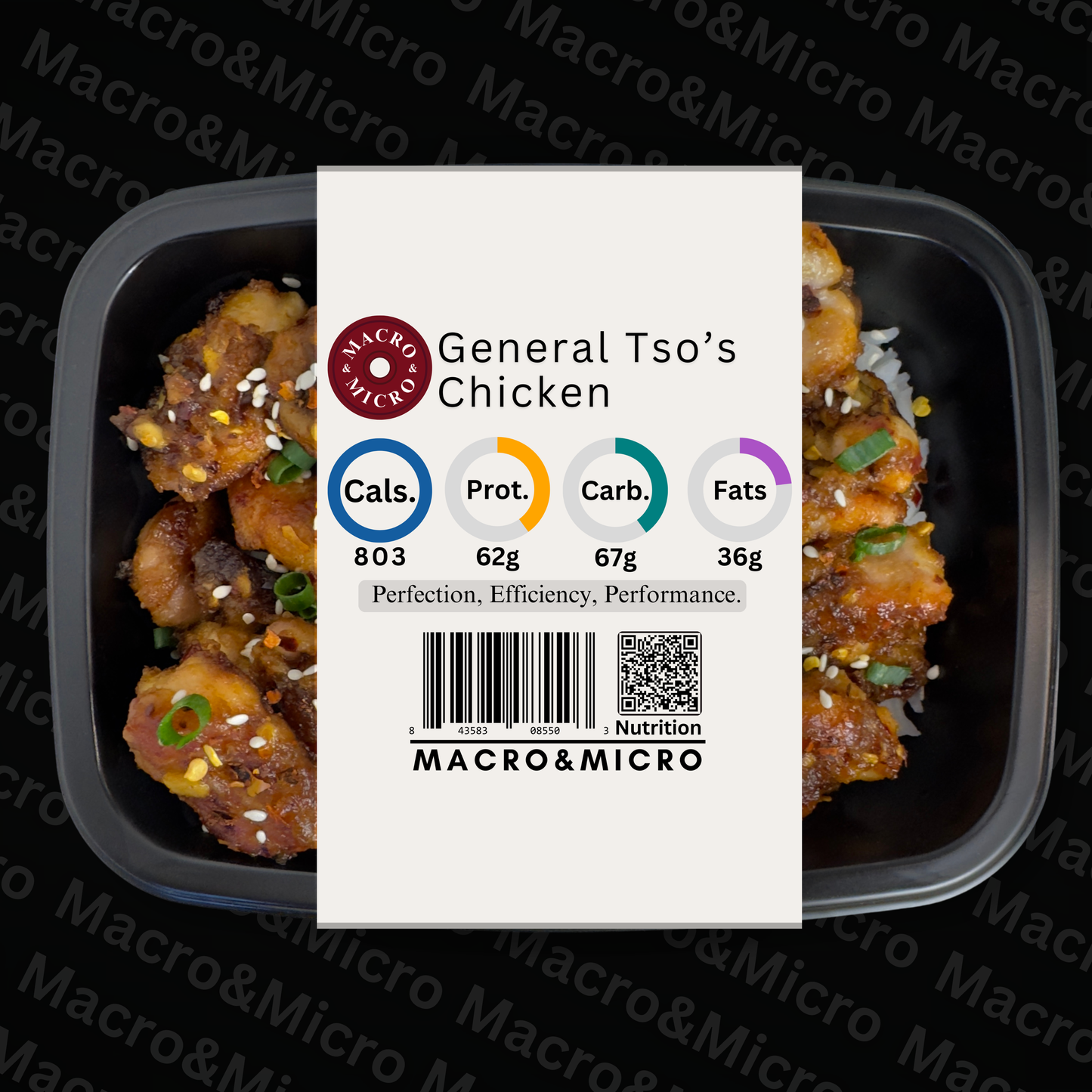 Macro&Micro High Protein Meal Prep Cape Town General Tsos Chicken.