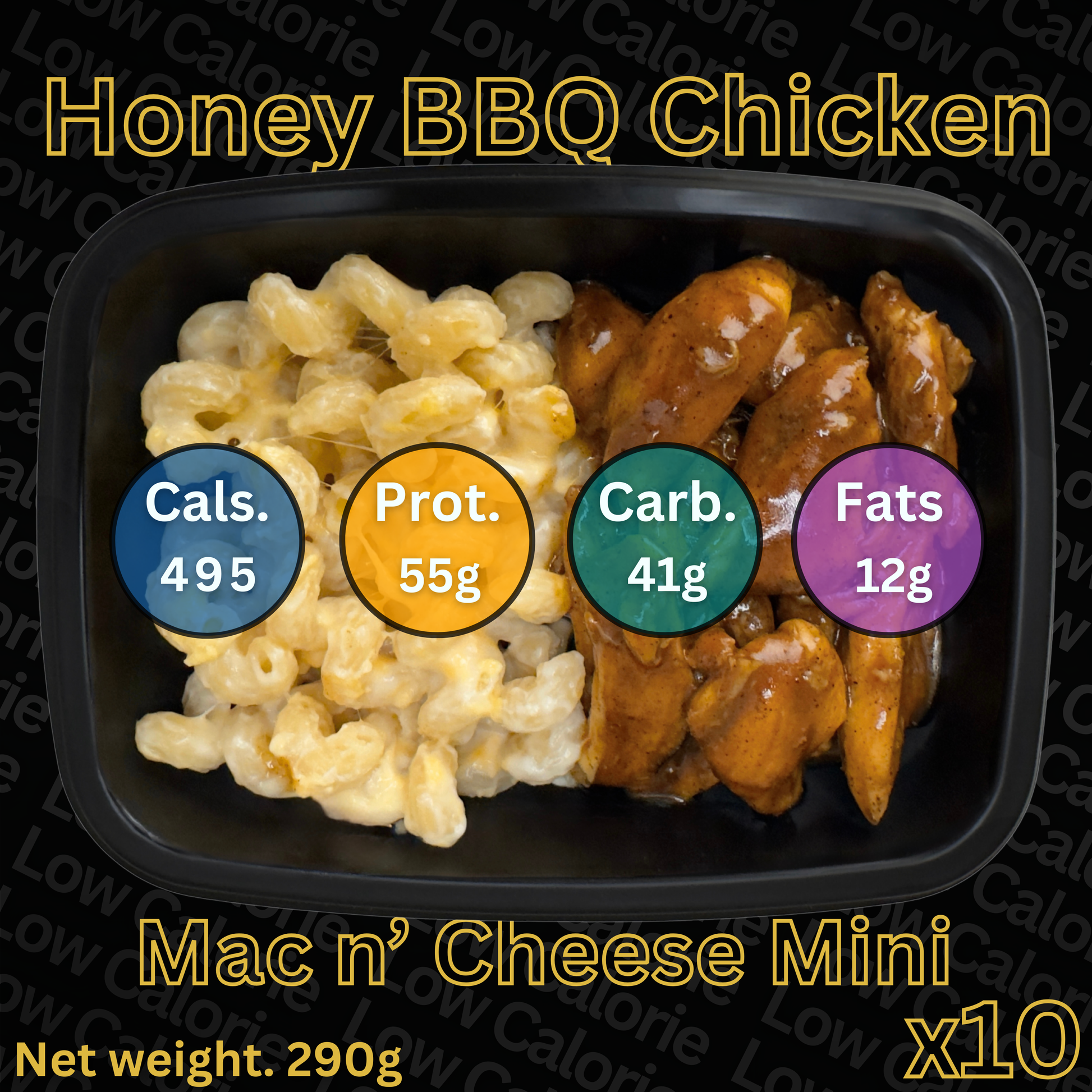 Macro&Micro Honey BBQ Chicken Mac and Cheese Mini. Capetown Mealprep