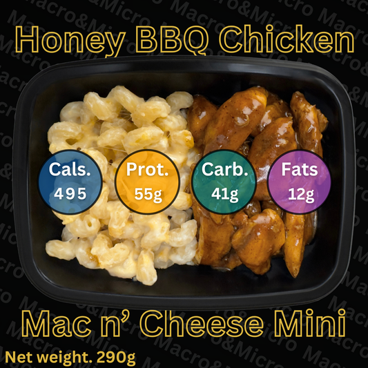 Macro&Micro, Honey BBQ Chicken Mac n' Cheese Mini, Capetown mealprep