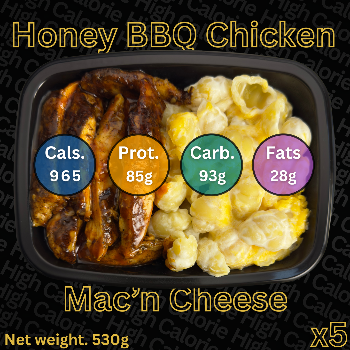 Macro&Micro High Protein Pre Made Meal Cape Town: Honey BBQ Chicken Mac’n Cheese