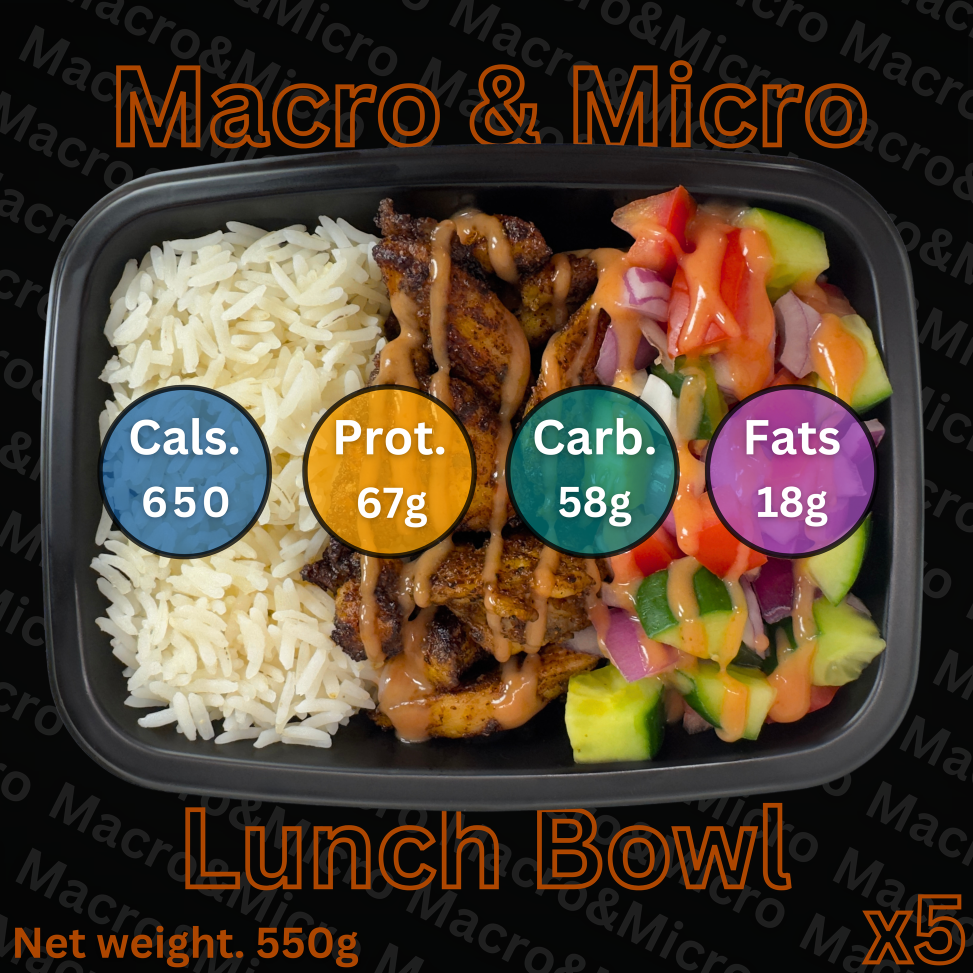 Macro&Micro High Protein Pre Made Meal Cape Town: Macro & Micro Lunch Bowl