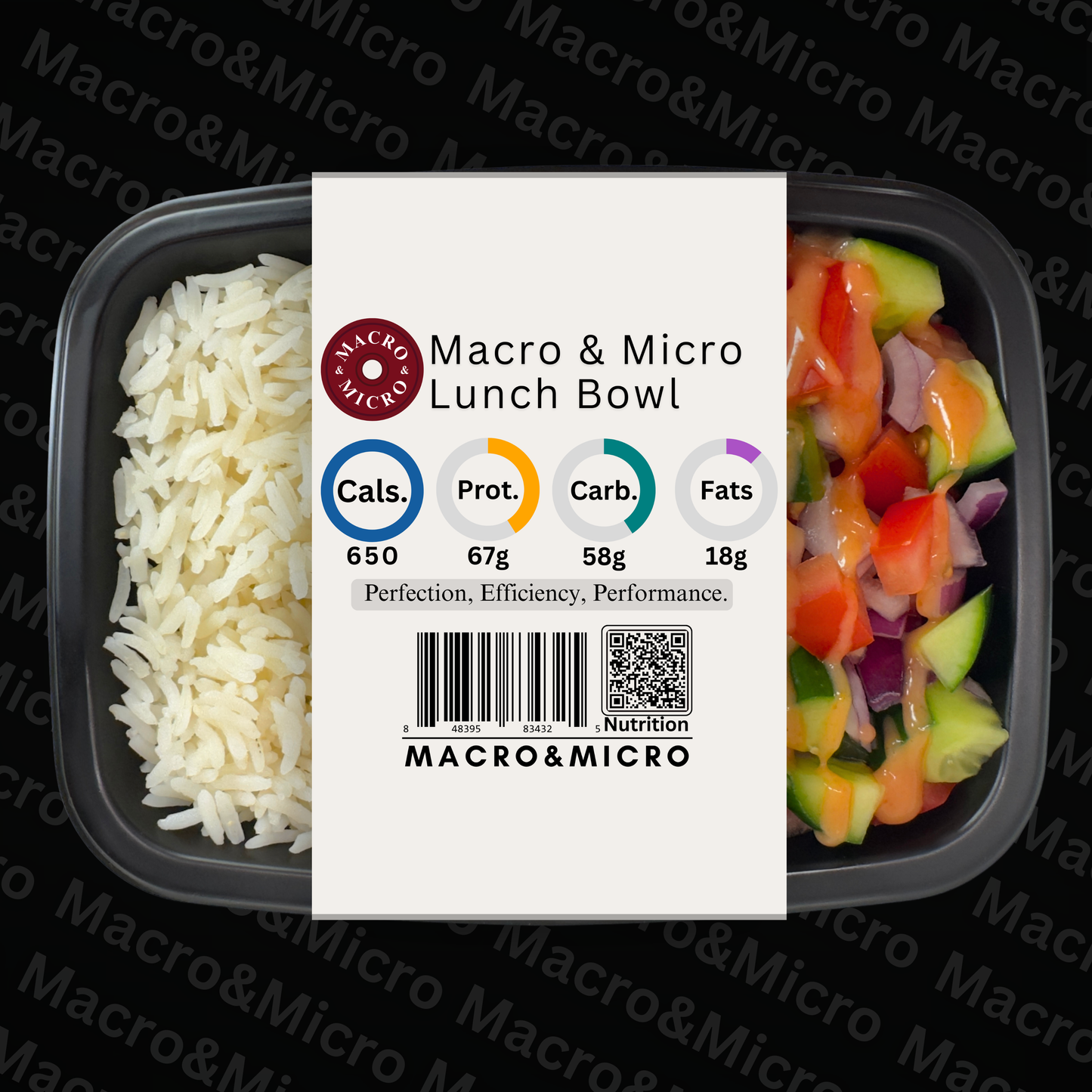 Macro&Micro High Protein Meal Prep Cape Town Macro and Micro Lunch Bowl.