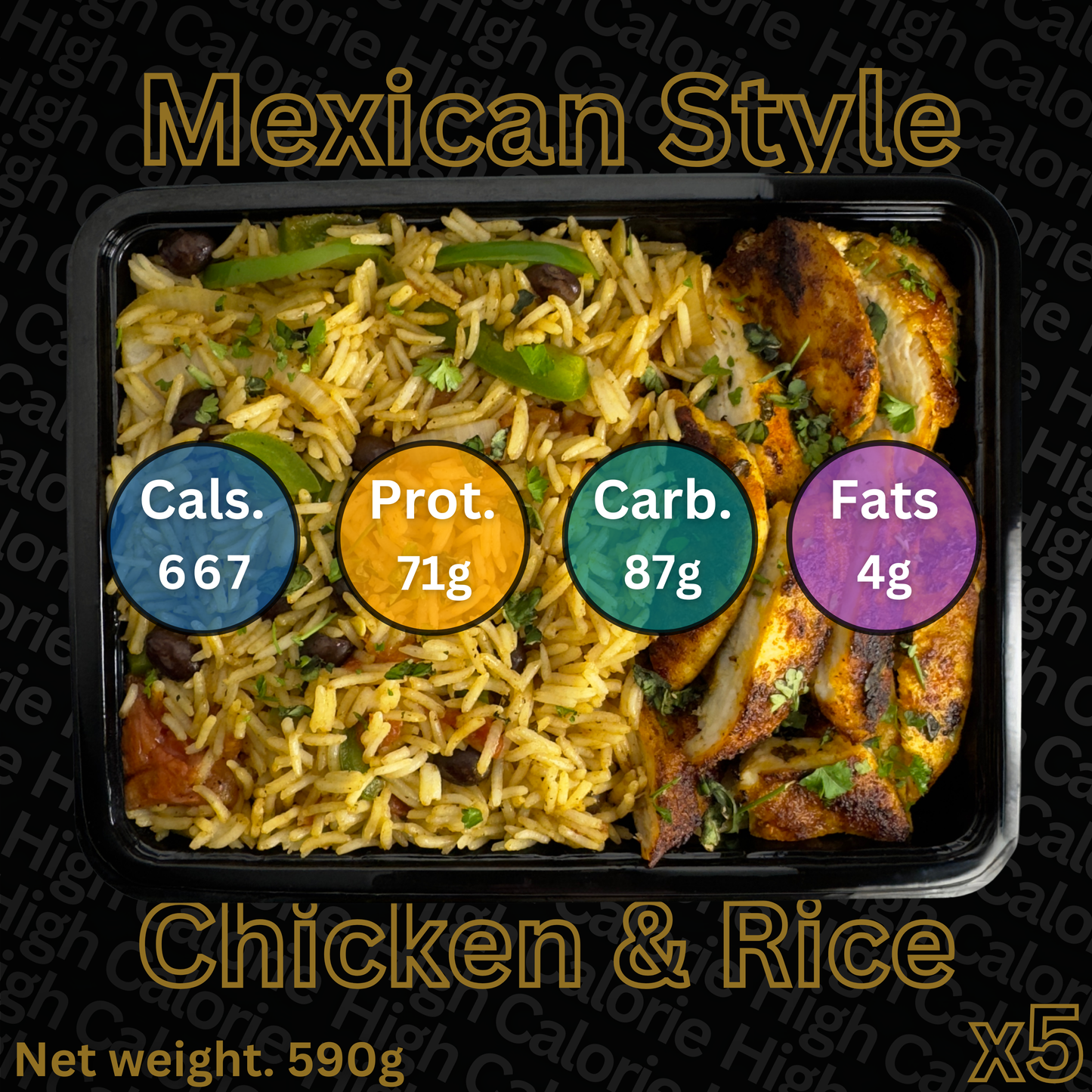 Macro&Micro High Protein Pre Made Meal Cape Town: Mexican Style Chicken & Rice