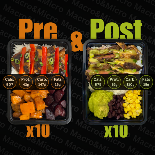 Macro&Micro Pre and Post Workout Meal Pack.
Ready Made Meals CapeTown