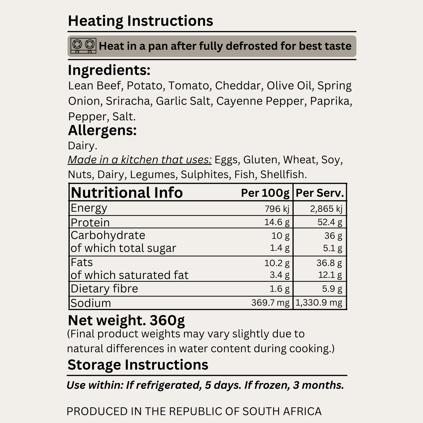 Macro&Micro High Protein, Protein Loaded Fries Pre Made Meal Ingredients