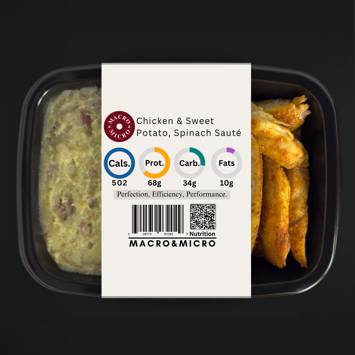 Chicken & Sweet Potato, Spinach Sauté