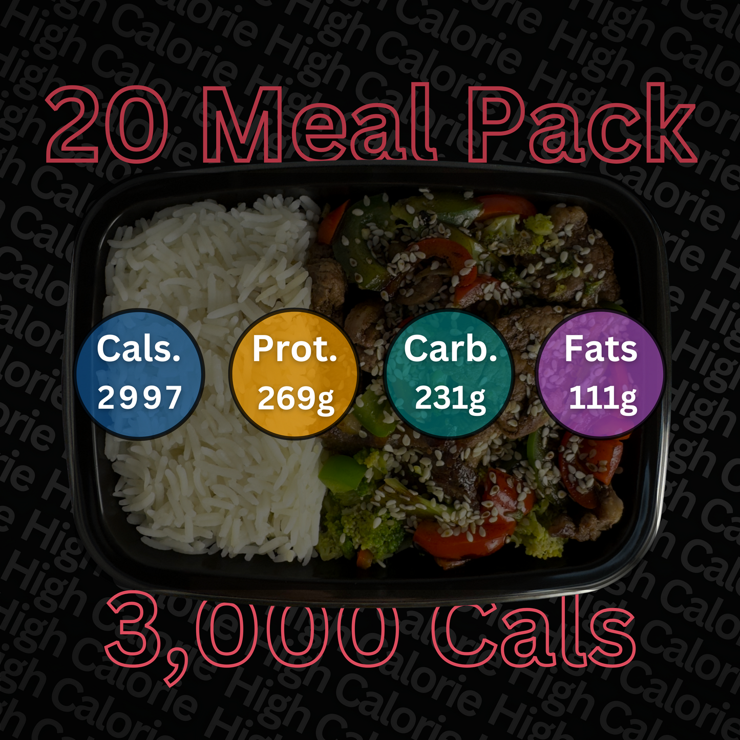 Macro&Micro High Protein 20 meal pack 3,000 calories